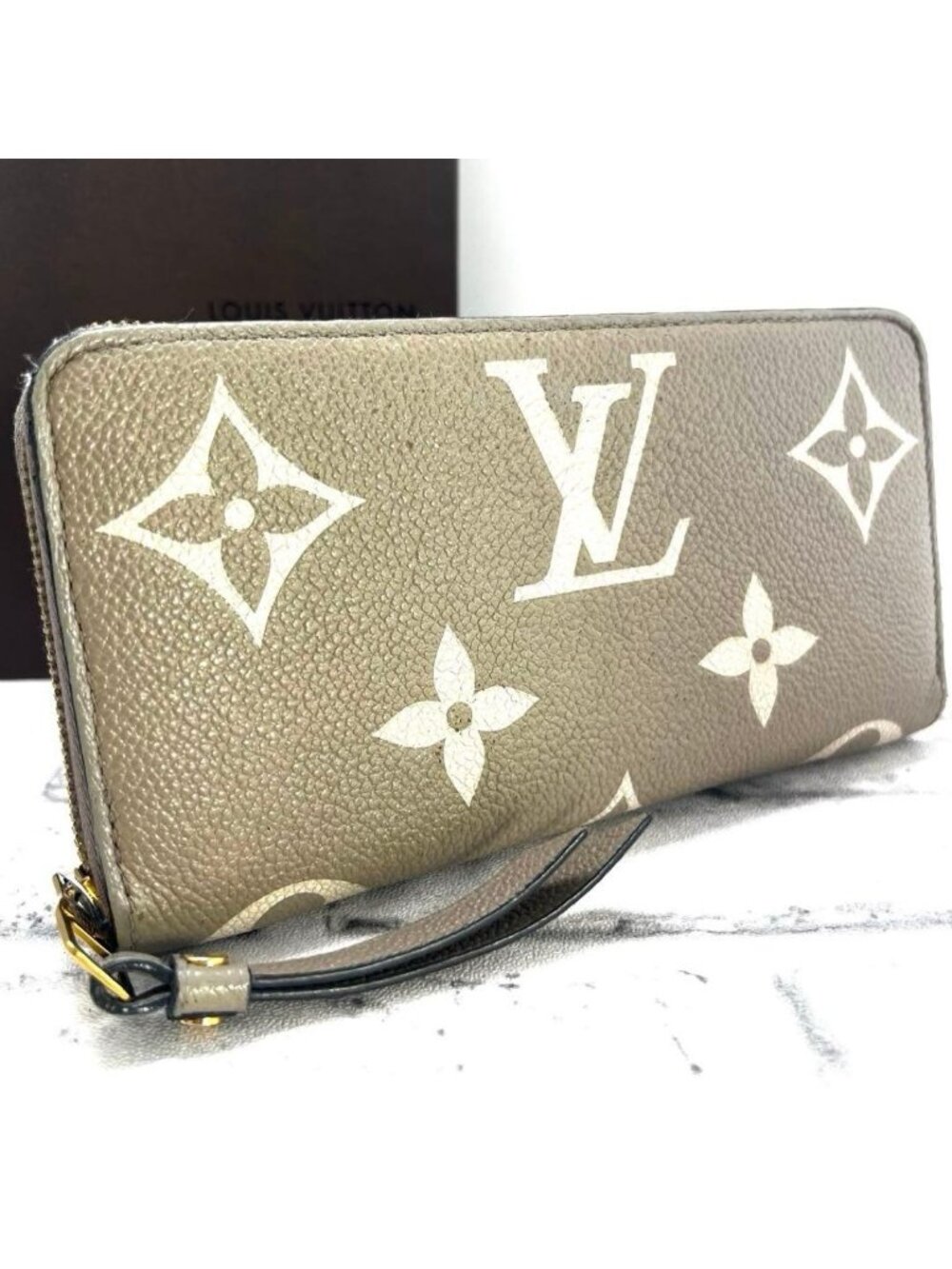 Louis Vuitton Shape Bicolor Empreinte Zippy Wallet